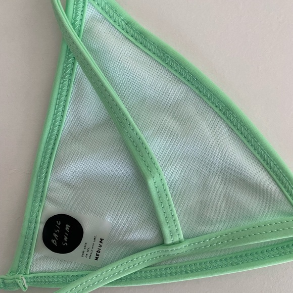 BASIC SWIM GREEN BIKINI TOP (M) - Picture 6 of 7
